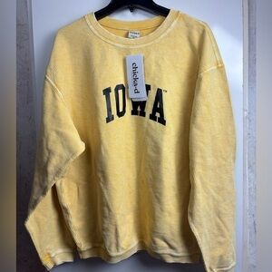 Chicka-d The Original Corded Crew Iowa Hawkeyes in‎ Gold